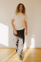 Unisex Dapper Pants - Wide - Herringbone Grey - collab zürich
