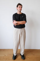 unisex pants - wide - washed sand - collab zürich