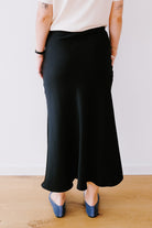 Satin Slip-Skirt - Lenovaa - Black - collab zürich