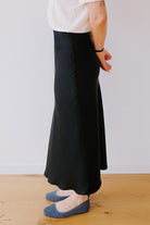 Satin Slip-Skirt - Lenovaa - Black - collab zürich