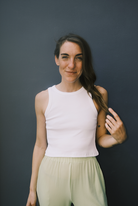 Crop Top - Cotton Porto - White - collab zürich