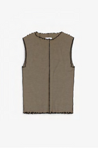 Cotton Pin-Tucked Top - Fawn Grey - collab zürich