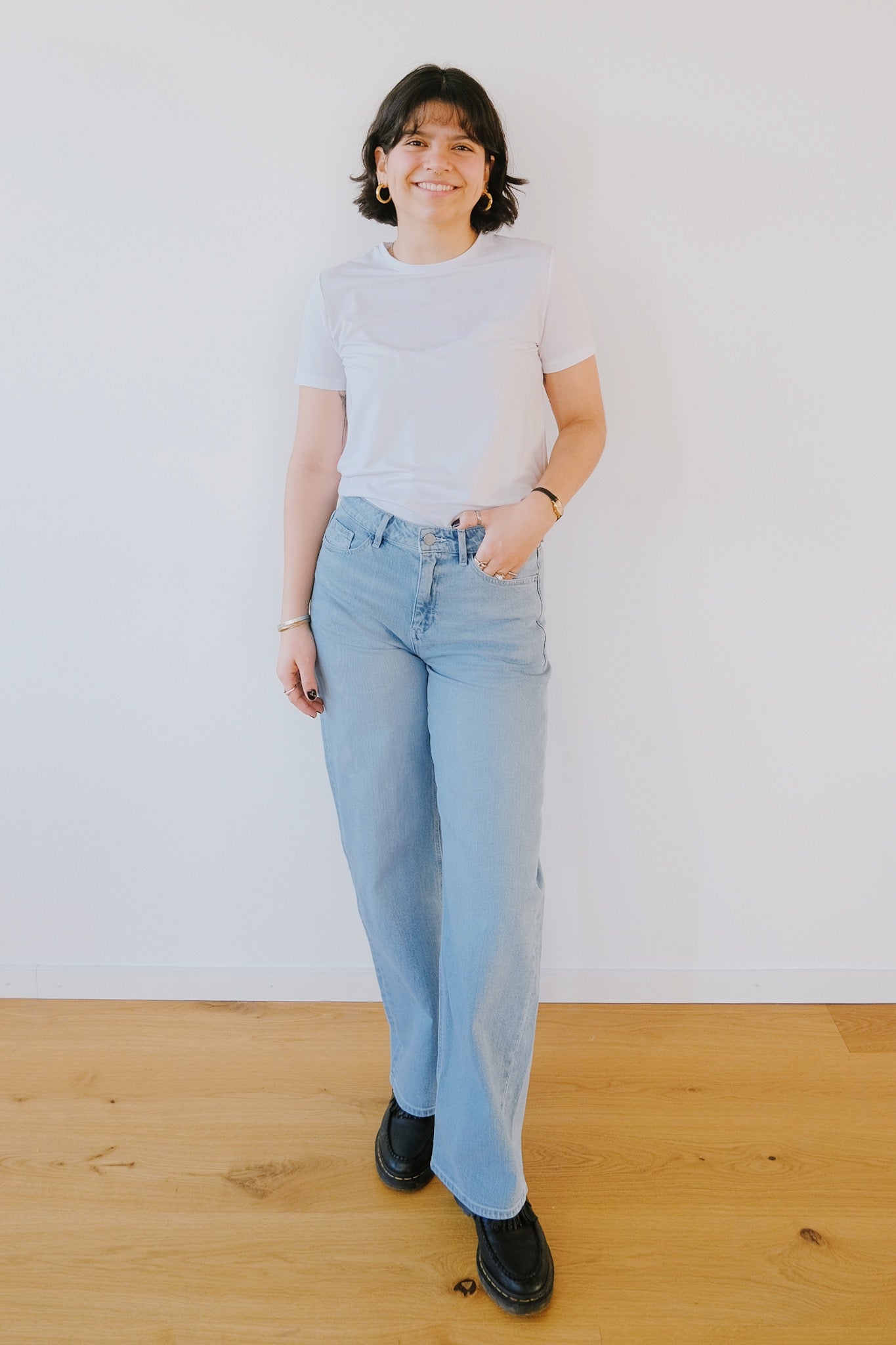 Jeans - Barrel Minimal Stretch - ASH - Bright Blue - collab zürich