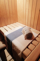 hammam towel - rose / blue - collab zürich