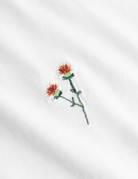 longsleeve - flower - white - collab zürich
