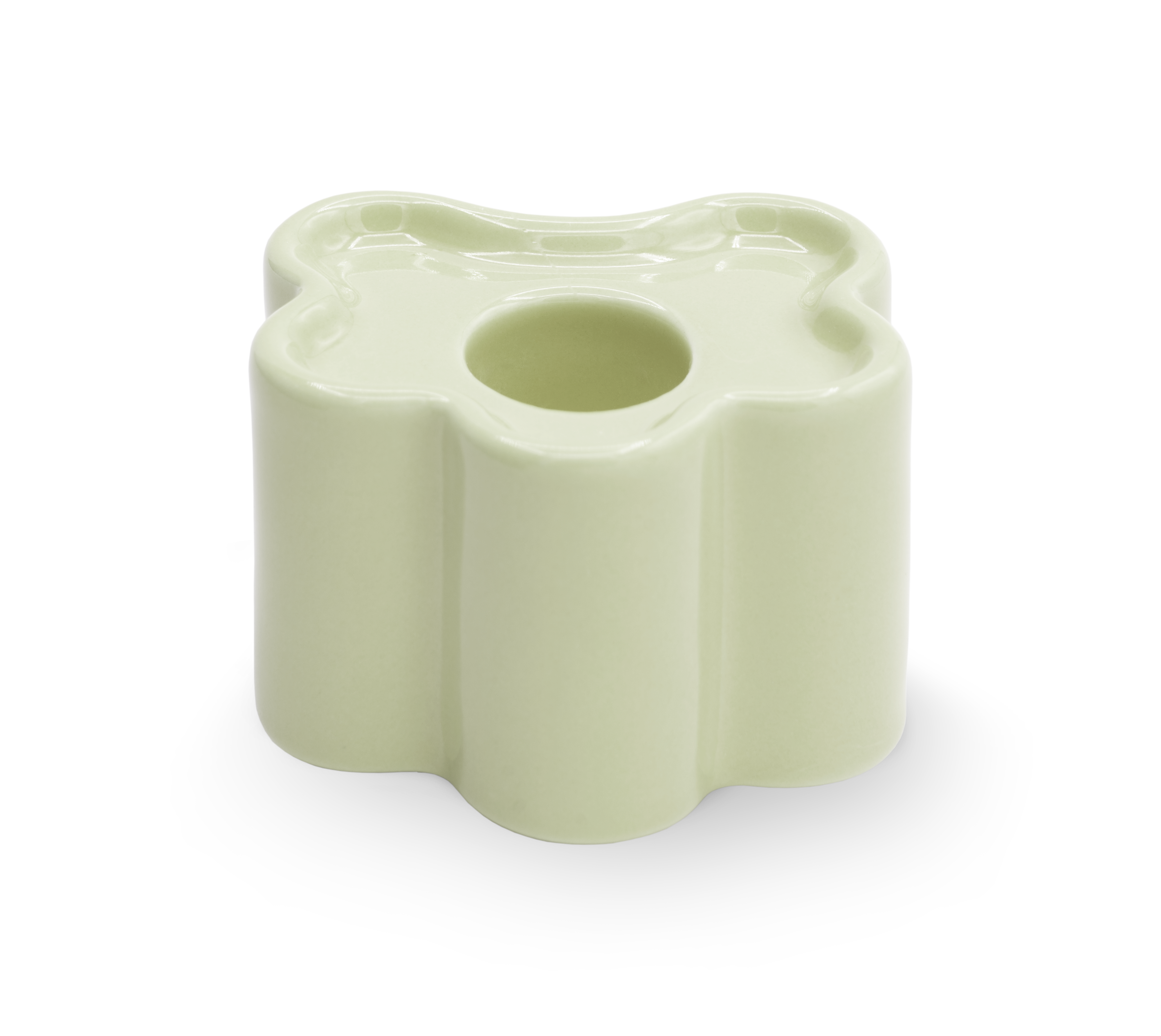 Candle Holder - Flora Small - Mint - collab zürich
