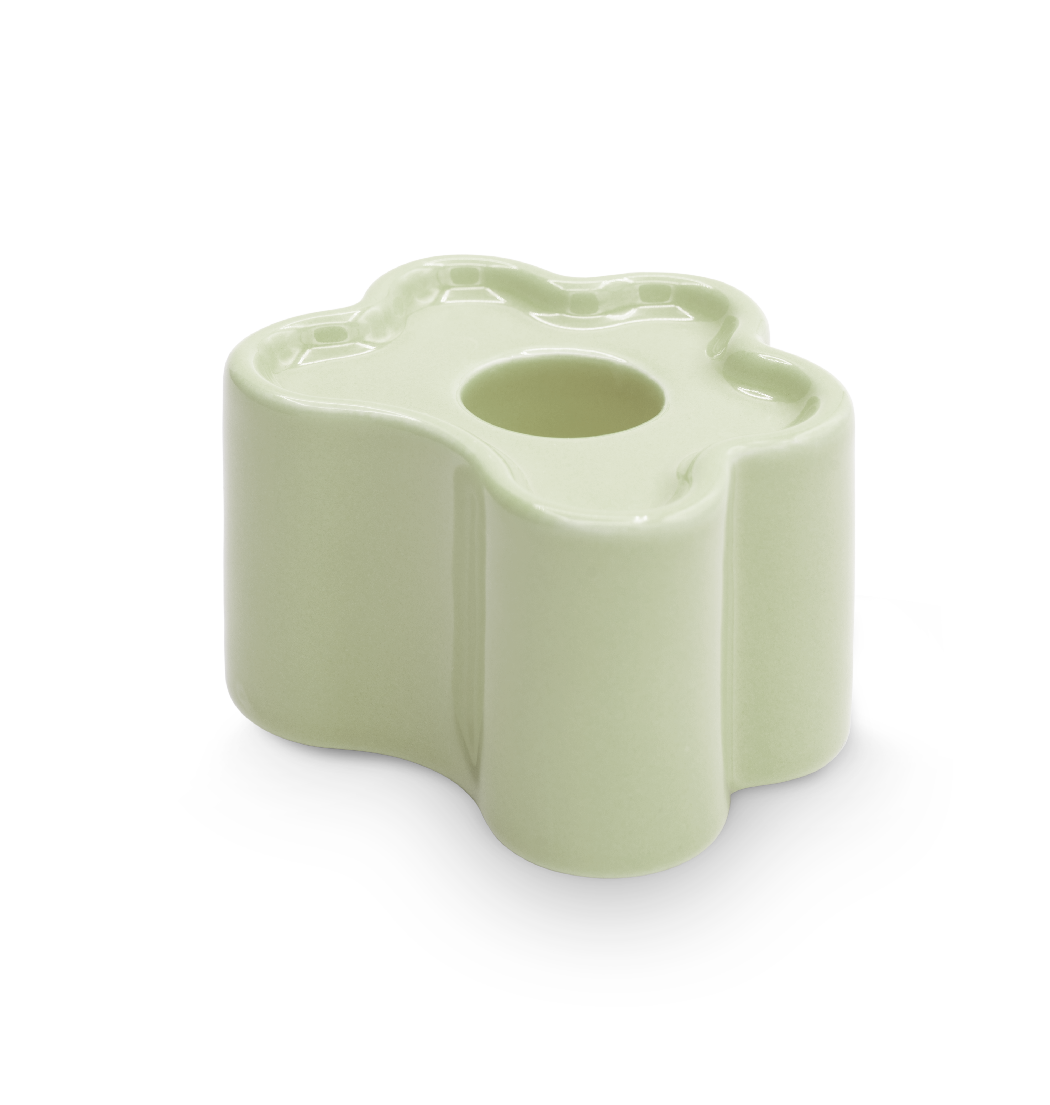 Candle Holder - Flora Small - Mint - collab zürich