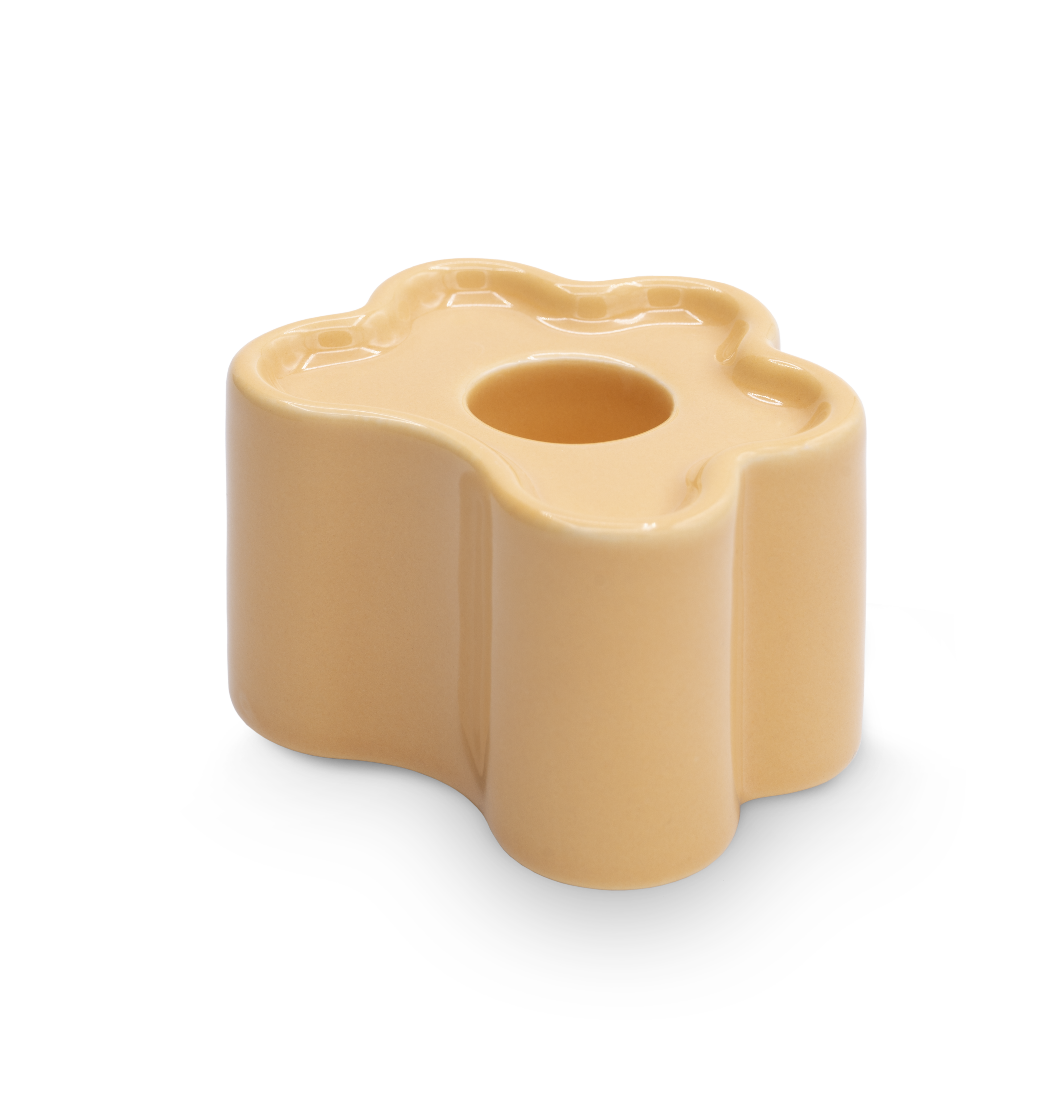 Candle Holder - Flora Small - Tangerine - collab zürich