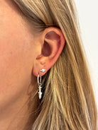 single stud - mini saturn - silver - collab zürich