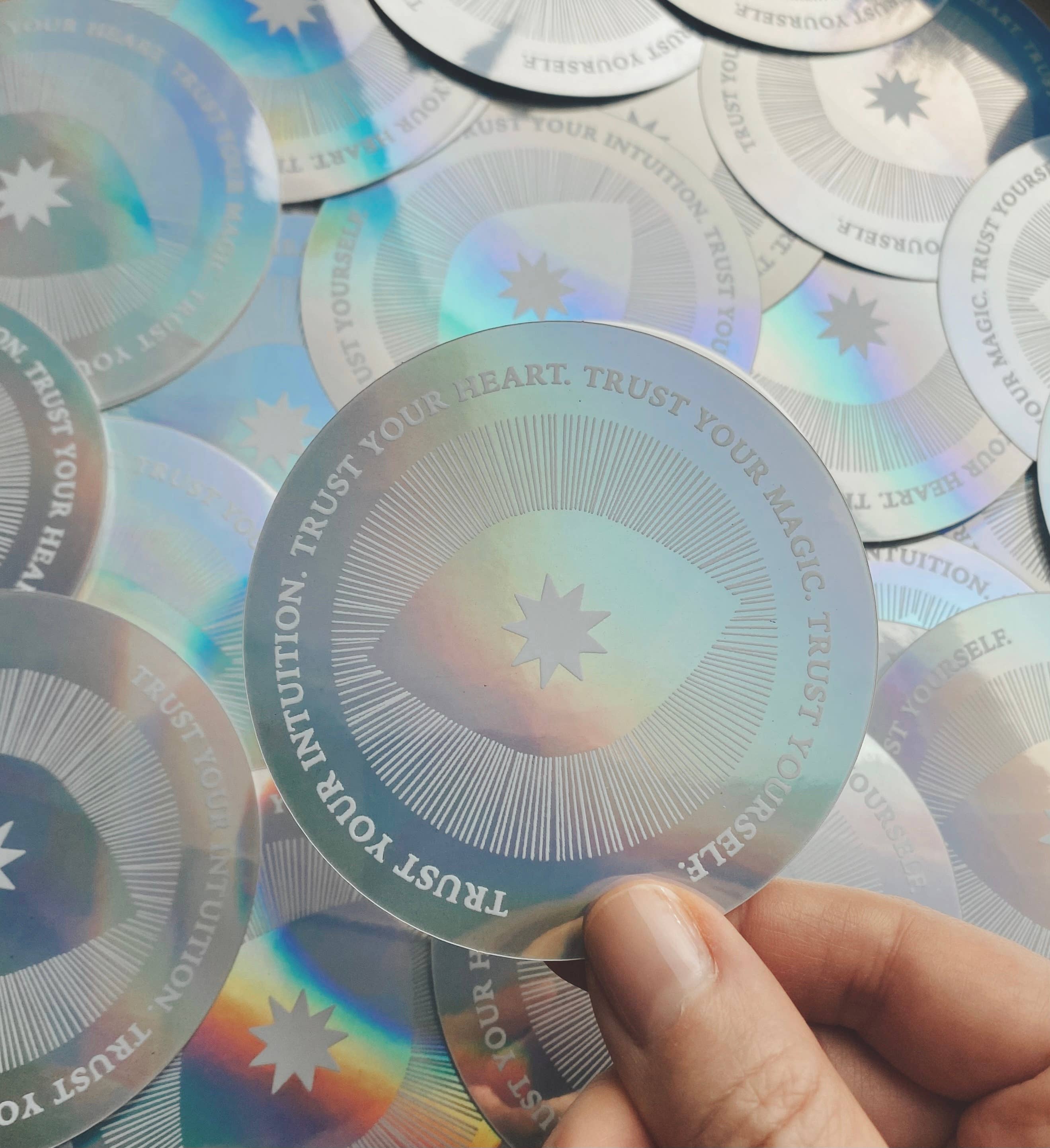 Holographic Stickers - Affirmations - collab zürich