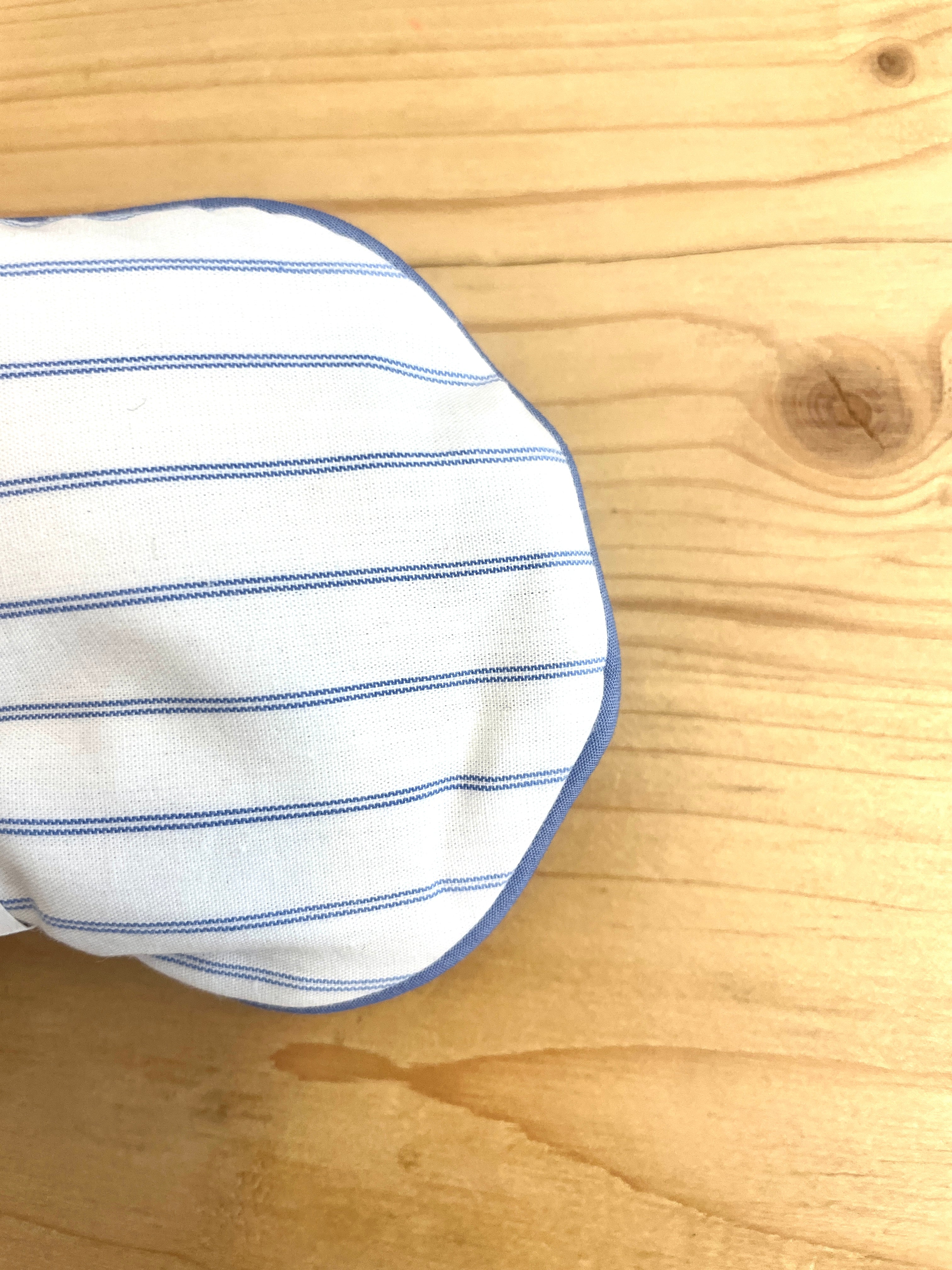 Eye Mask - RAHA Striped - White/Blue - collab zürich