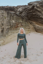 pants - bella - emerald - collab zürich