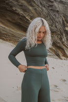 pants - bella - emerald - collab zürich