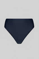 Black bikini bottom on a white background