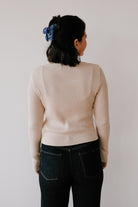 Crewneck Cardigan - Glimt - Beige - collab zürich