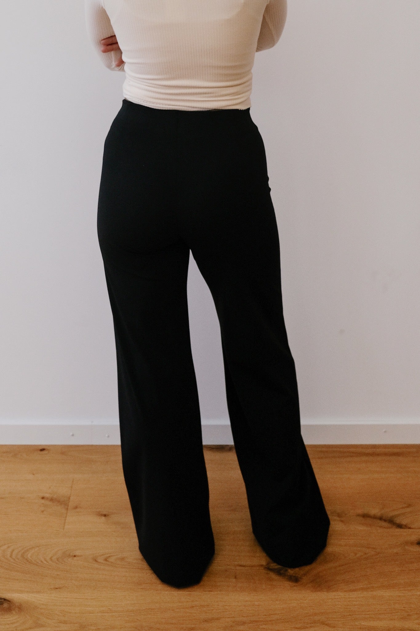 Pants - Marlene - Black Neoprene - collab zürich