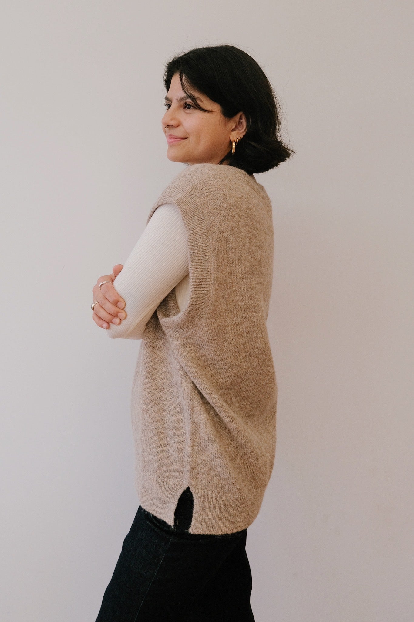 Wool Vest - Robin - Mocca - collab zürich