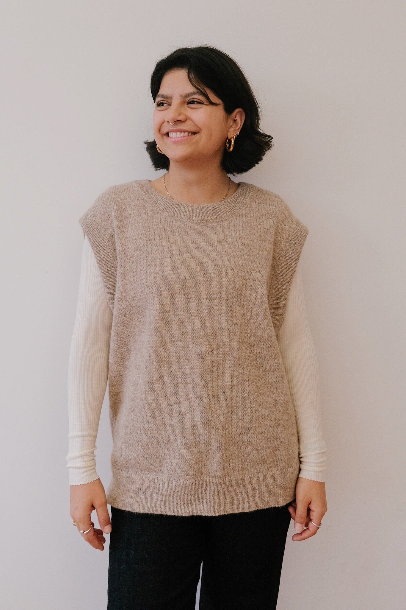 Wool Vest - Robin - Mocca - collab zürich