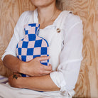 hot water bottle - checkered - collab zürich