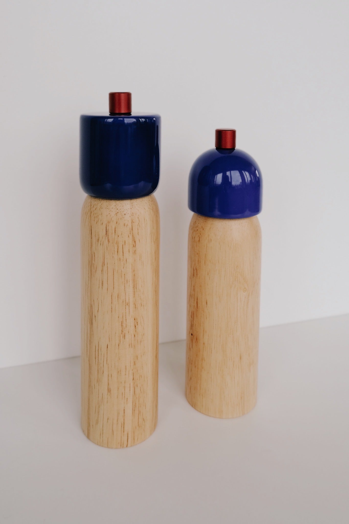 Salt / Pepper Grinder - Blue & Red - collab zürich