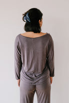 Cupro Plain Top - Lila / Grey - collab zürich