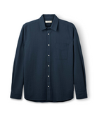 Seersucker Shirt - Maple - Navy - collab zürich