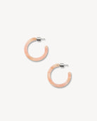 Light pink hoop earrings