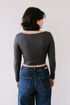 Longsleeve - Emma - Anthracite - collab zürich