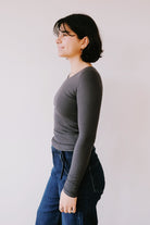Longsleeve - Emma - Anthracite - collab zürich