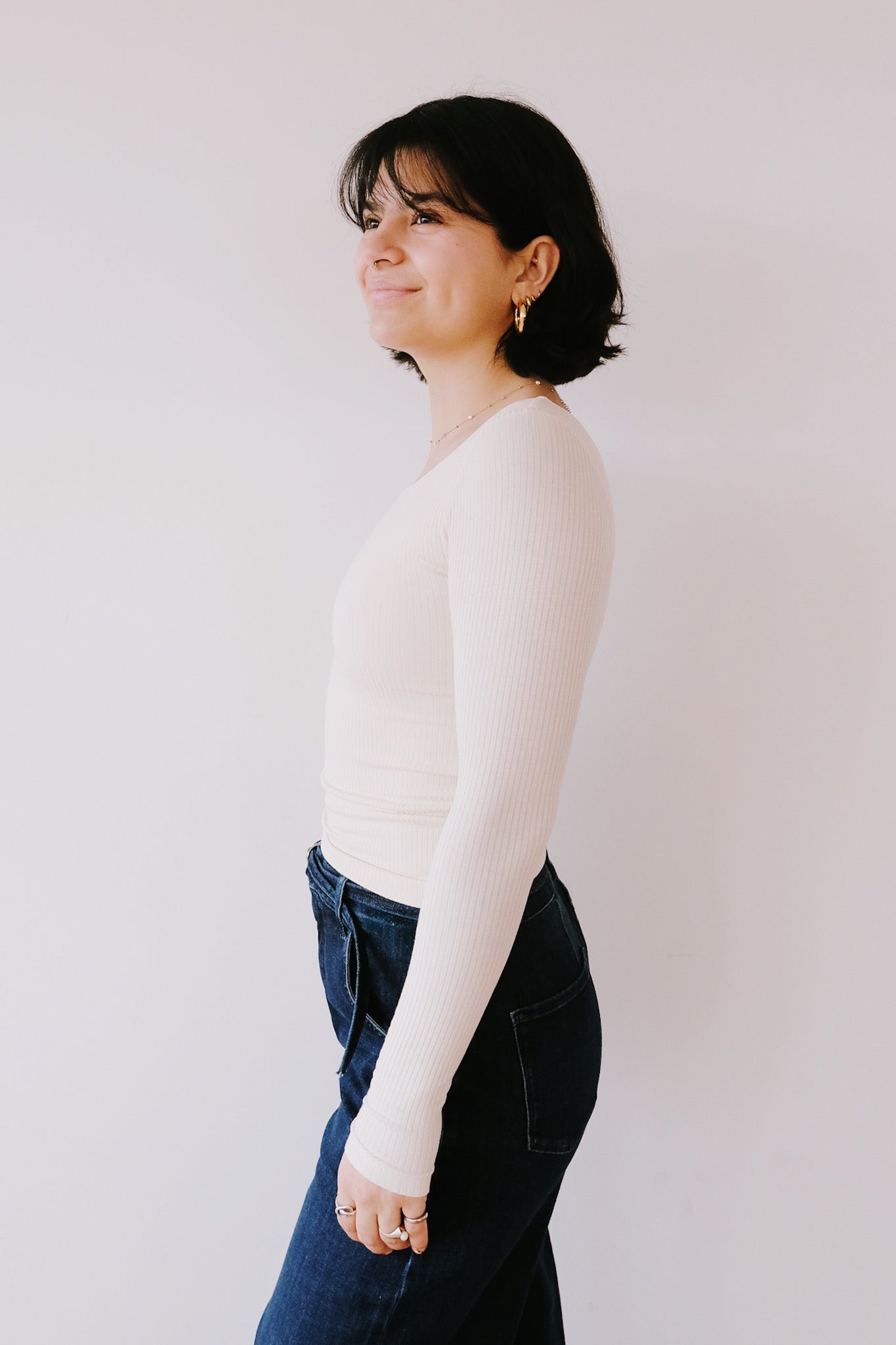 Longsleeve - Emma - Cream - collab zürich