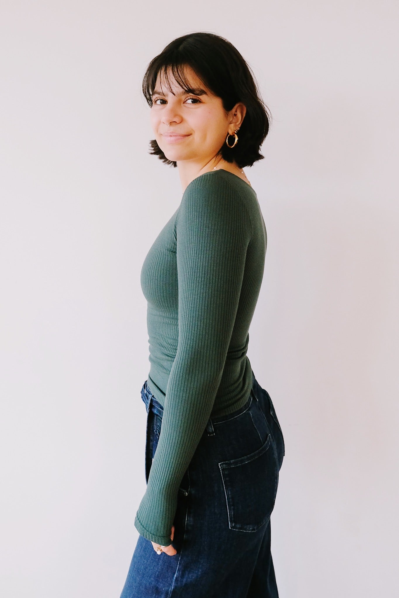 Longsleeve - Emma - Emerald - collab zürich