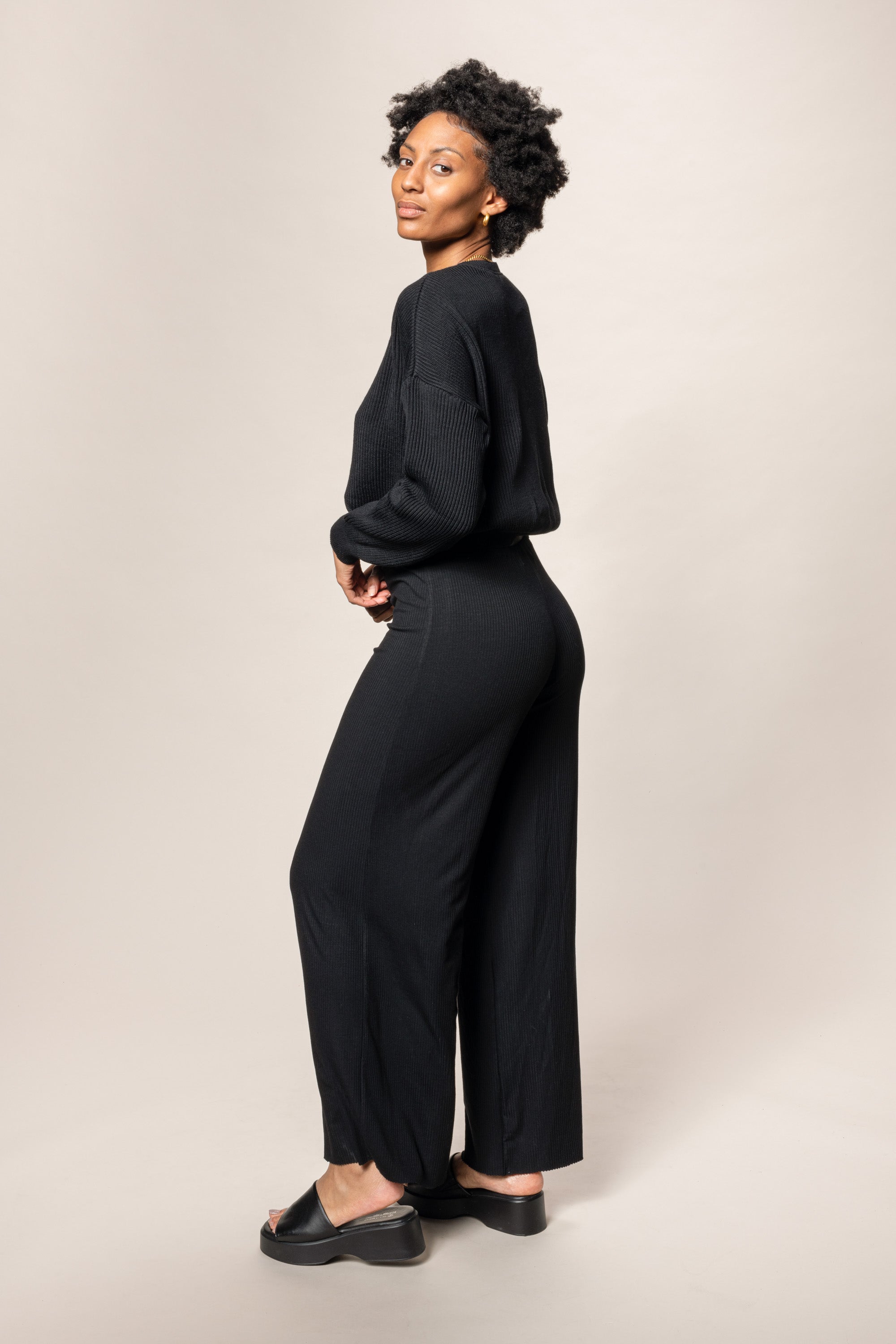 pants - bella - black - collab zürich