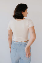 Crop T-Shirt - Ani - Cream - collab zürich