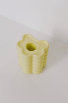 Candle Holder - Flora Large - Yellow - collab zürich