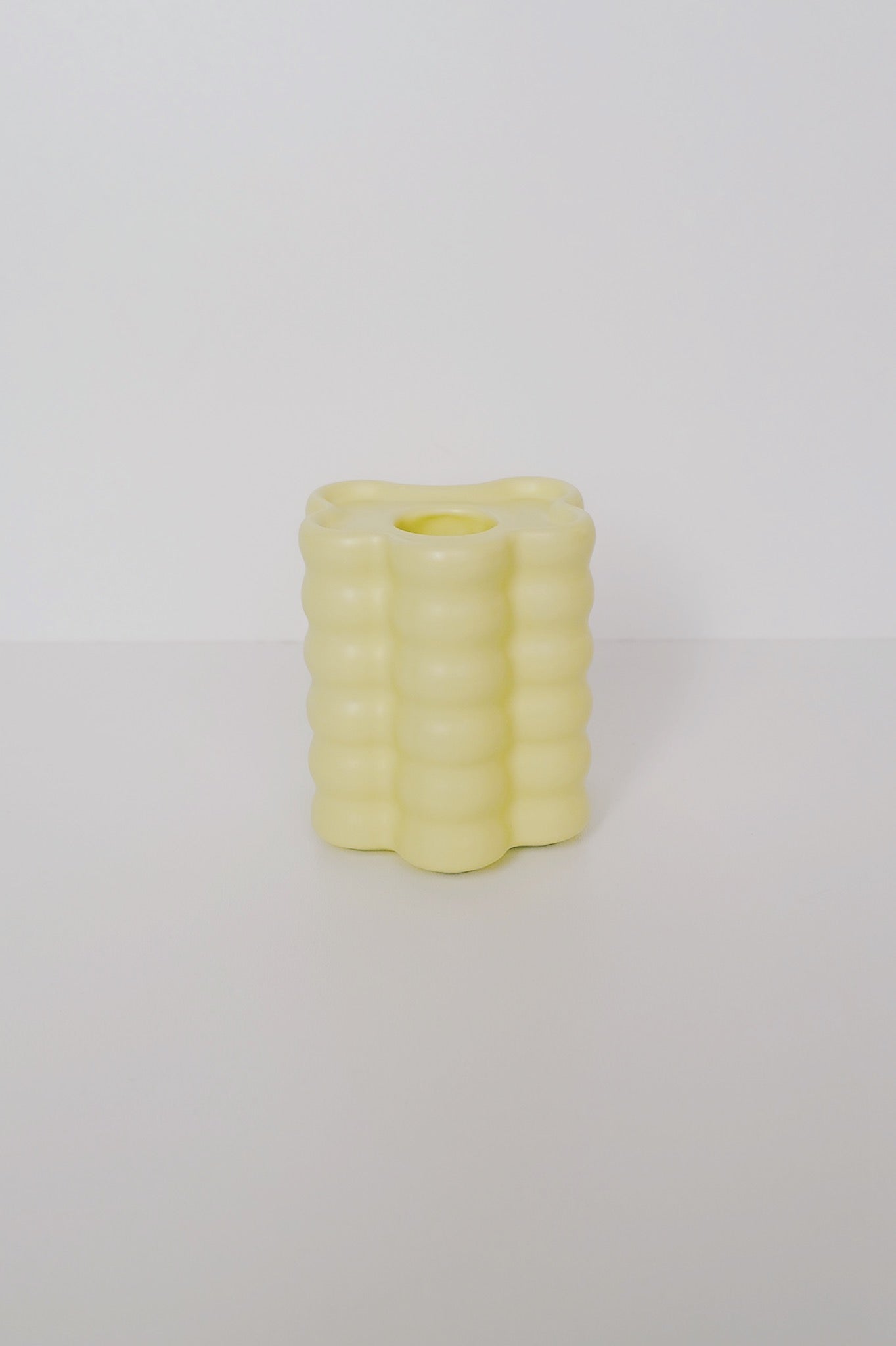 Candle Holder - Flora Large - Yellow - collab zürich