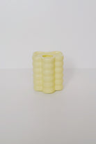 Candle Holder - Flora Large - Yellow - collab zürich