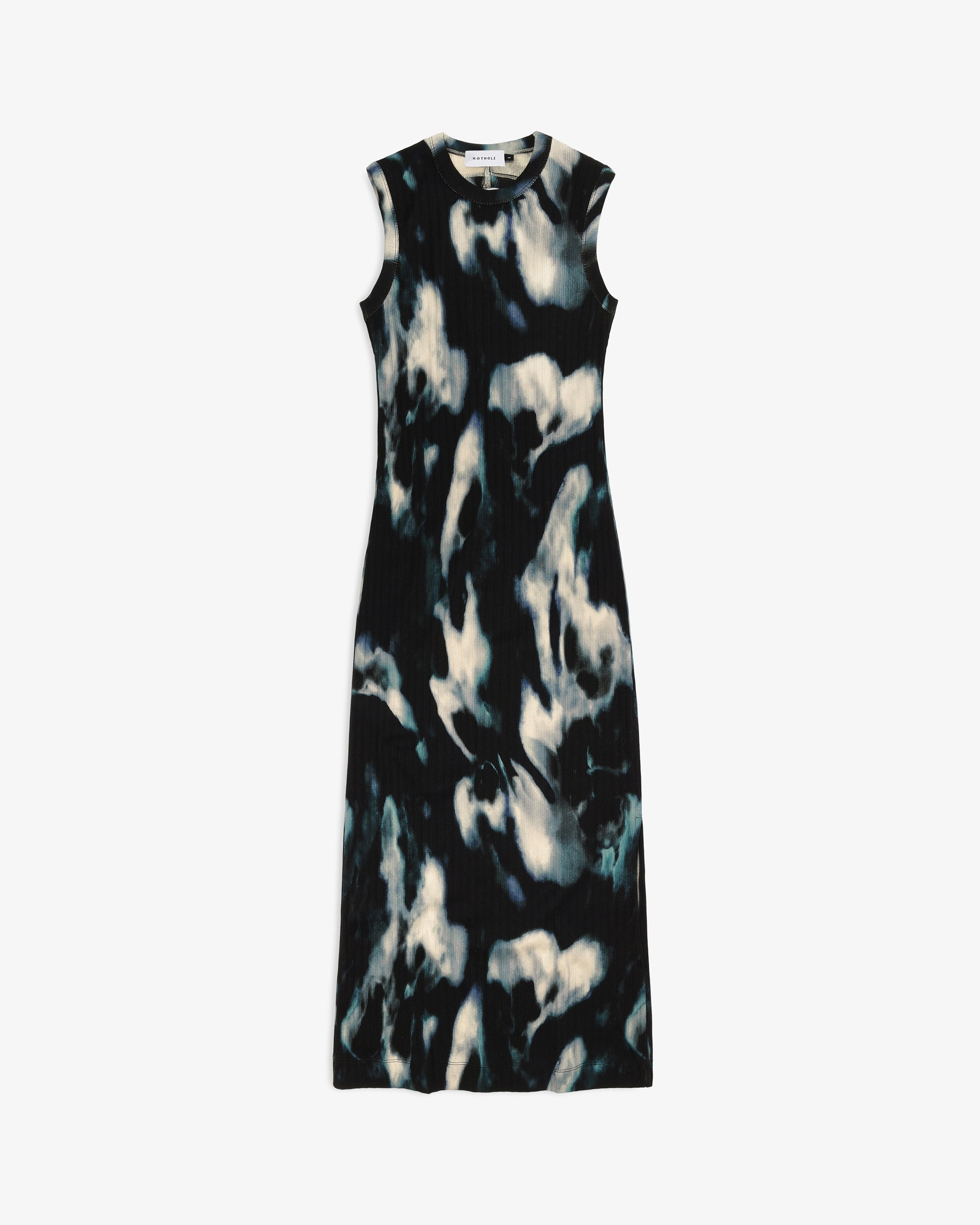 Cotton Open-Back Dress - Black Ocean - collab zürich