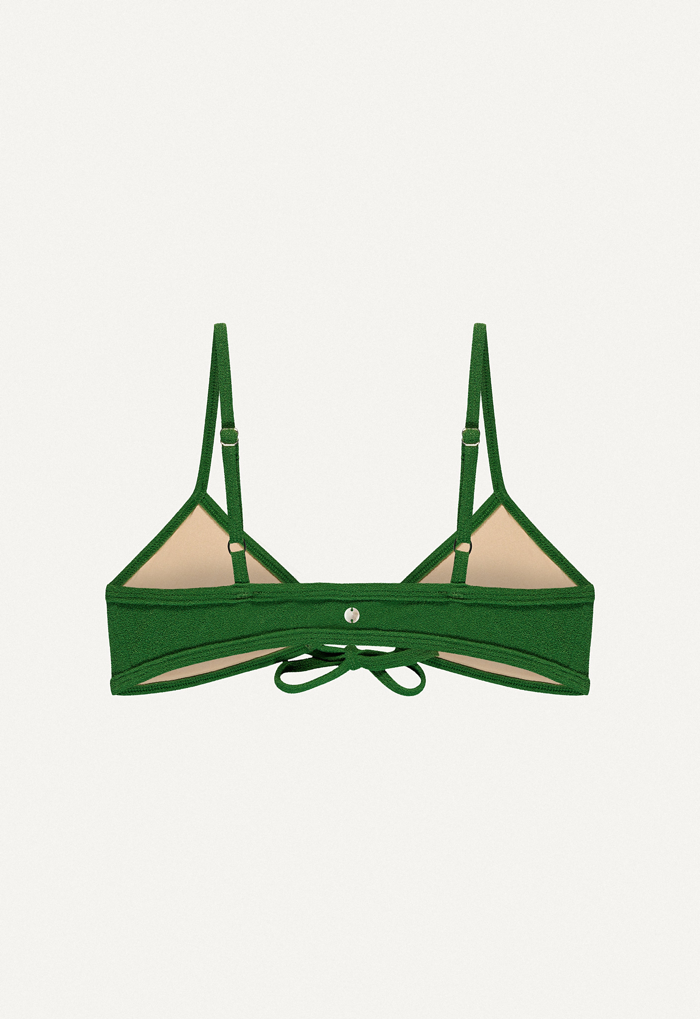 Bikini Top - Joran - Dark Green Terry - collab zürich