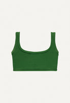 Bikini Top - Vento - Dark Green Terry - collab zürich