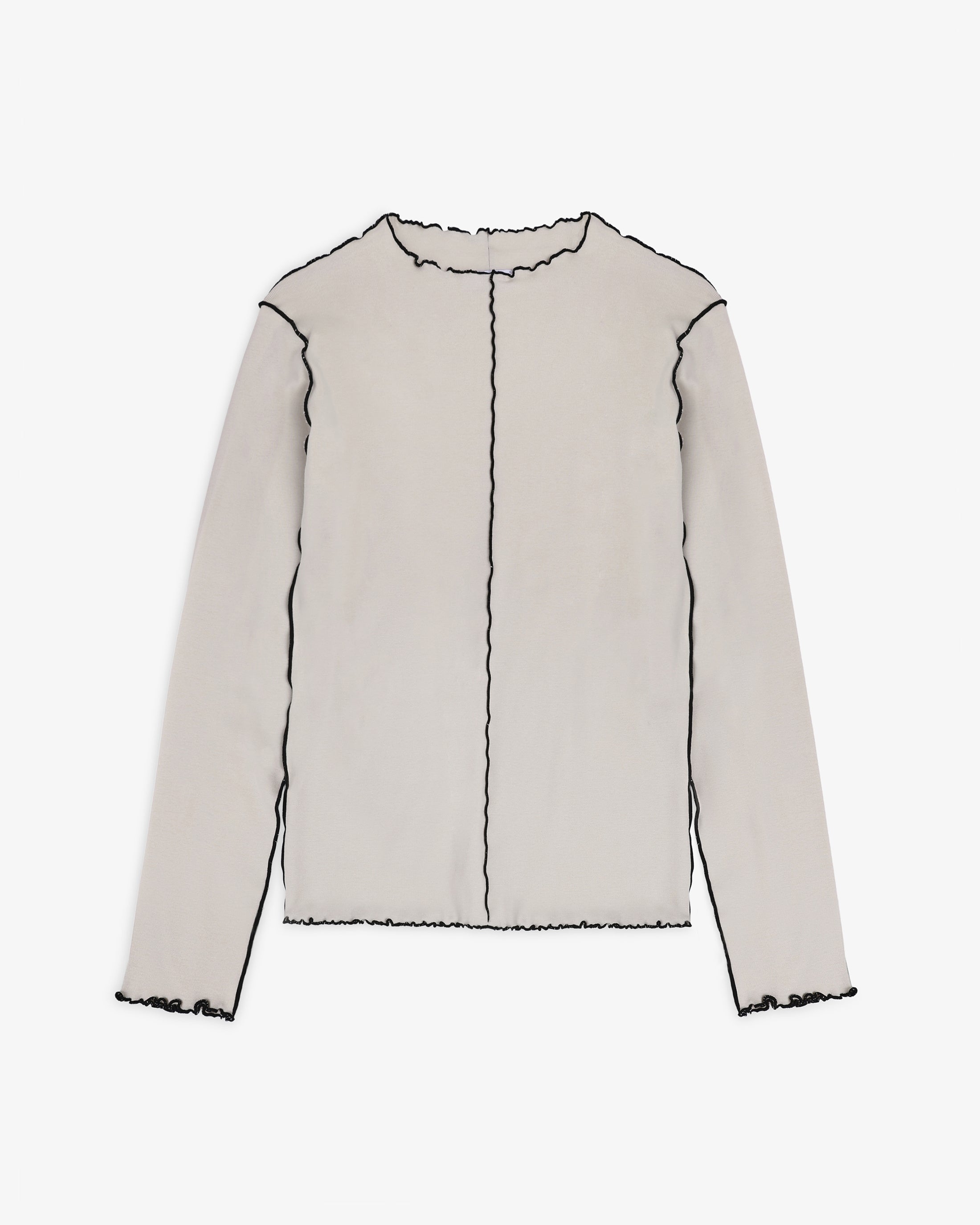 Cotton Pin-Tucked Longsleeve - White - collab zürich