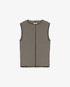 Cotton Pin-Tucked Top - Fawn Grey - collab zürich