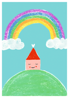 Postcard - Fairytale House - collab zürich