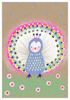 Postcard - Peacock - collab zürich