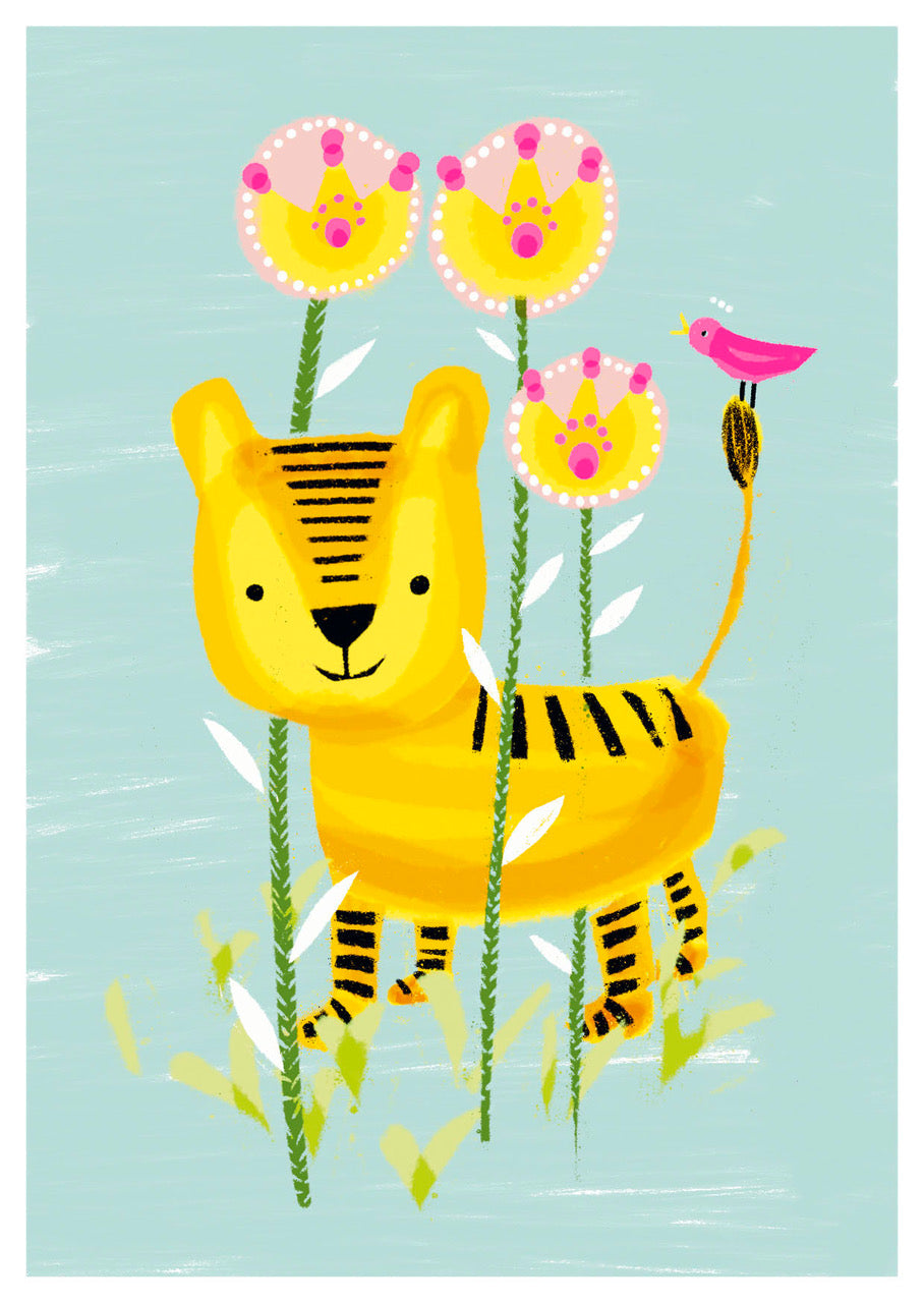 Postcard - Little Tiger - collab zürich