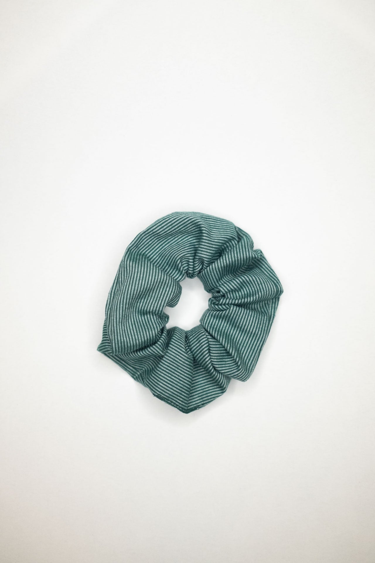 scrunchie - MEDINA cotton - lines green - collab zürich