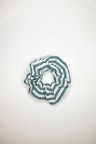 Scrunchie - MEDINA cotton - stripes green - collab zürich