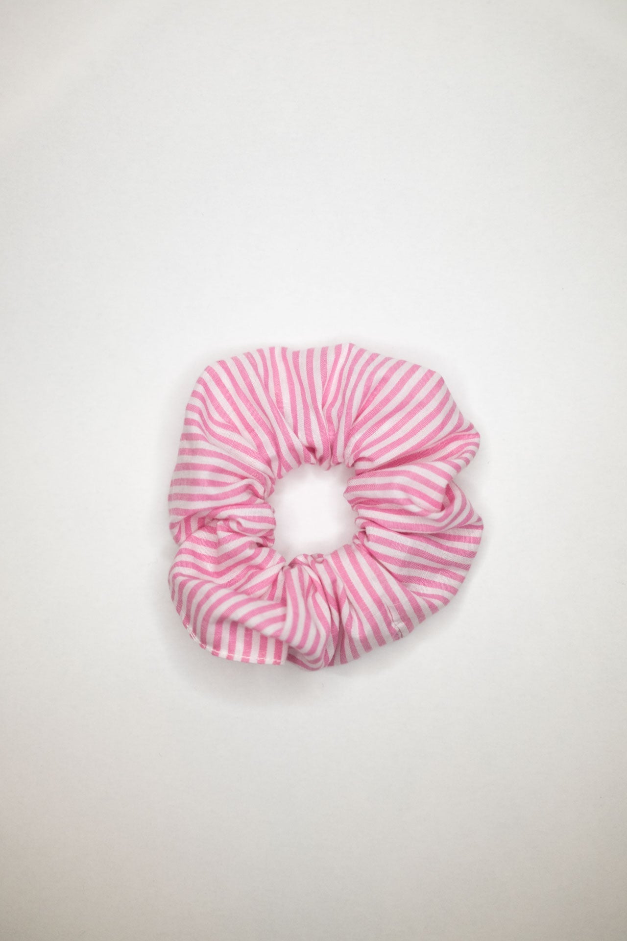 Scrunchie - MEDINA Baumwolle - Streifen rosa