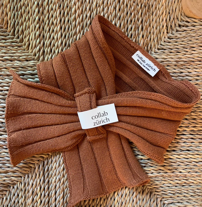baby - neck warmer - rust - collab zürich