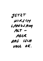 postcard - jetzt wirsch langsam alt - collab zürich