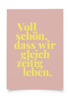 postcard - voll schön, dass wir gleichzeitig leben - collab zürich